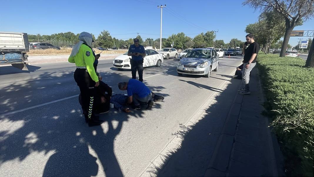 Karatay'da korkunç kaza! Bisikletli ağır yaralandı 6